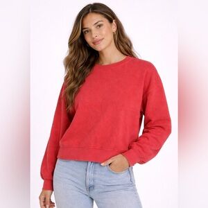Lucky Brand Red Crewneck Sweatshirt – Size S